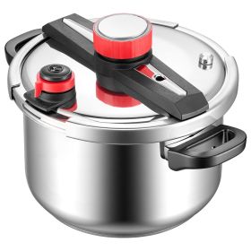 VEVOR Pressure Cooker, 10Qt Pressure Cooker Stainless Steel, Pressures Canner with Steaming Rack, Tempered Glass Lid