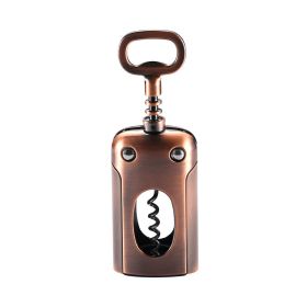 1pc Wing Corkscrew; ; Multifunctional Wine And Beer Corkscrew For Wine Openers With Cork And Beer Bottles; For Wine Lovers; Waiters And Bartender (Color: Bronze Color)