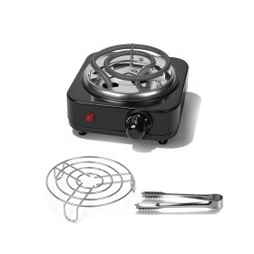 Charcoal Burner Compact Coal Burner with Tools (Color: Black, Type: Kitchen Supplies)